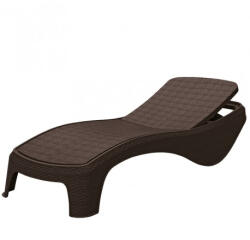 Keter Sezlong de gradina terasa piscina polipropilena spatar reglabil maro Keter Atlantic 197x74x36 cm stacabil (17199231521)