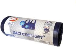 OTI Saci menajeri COMFORT+ cu manere, 35L, albastru, 20 buc. rola, parfum ocean (021823)