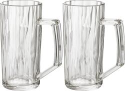 Koziol Halbe de bere Club No. 25 300 ml, transparent, 2 buc (4491535) Pahar