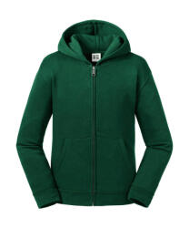 Russell Gyerek kapucnis hosszú ujjú pulóver Russell Europe Kids' Authentic Zipped Hood Sweat XL (140/9-10), Sötétzöld