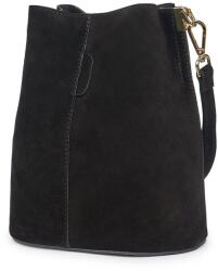  Női fekete velúr táska Milena