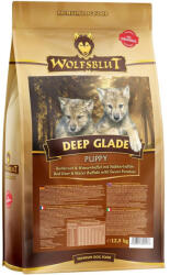 Wolfsblut Deep Glade Puppy Gímszarvas Vízibivallyal Édesburgonyával száraz kutyatáp 12, 5 kg - pepita