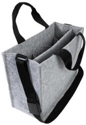  Irodai válltáska, vállpánttal, M méret, 36x28x15 cm, SIGEL " Classic" , világosszürke - pepita - 56 005 Ft
