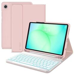 Tech-Protect Калъф с Клавиатура за Samsung Tab A11 / A9 8.7", Tech-Protect SC Pen Keyboard Case, Розов (5906302335015)