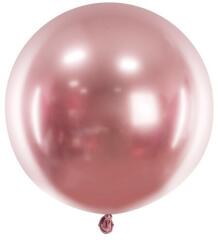 Party Jumbo léggömb Latex, Fényes, Rose Gold, 60 cm (OLBOM-G-019R)