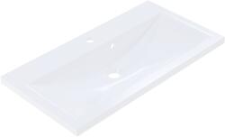 Ruvetti Idalia mosdótál 80x42 cm négyszögletes süllyesztett fehér fényes DOL_ID8042 (DOLID8042)
