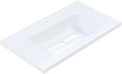 Ruvetti Ivana mosdótál 80x45 cm négyszögletes süllyesztett fehér fényes DOL_IVA80 (DOLIVA80)