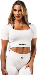 Nebbia Maiou pentru femei Flow Seamless Shaping Crop Top 499 CREAM M