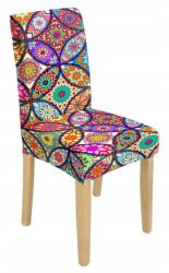 HomeDesign Székhuzat, Kárpitos bútor, Mandala minta, Elasztán, Többszínű, Vastag anyag, Elasztikus, Könnyen tisztítható (21CW)