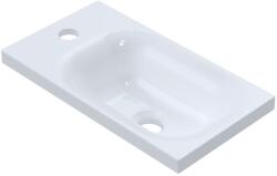 Ruvetti Misti mosdótál 40x22 cm négyszögletes beépíthető fehér fényes DOL_MI4022 (DOLMI4022)