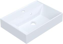 Ruvetti Cameron mosdótál 50x35 cm négyszögletes mosdótálak fehér fényes DOL_CAM50 (DOLCAM50)