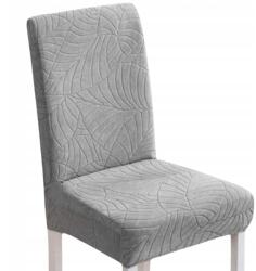 HomeDesign Székhuzat, Bútorhuzat, Puha tapintású szövet, Rugalmas, Kiváló minőségű kidolgozás, Könnyen tisztítható, Vastag, rugalmas szövet, 58 x 45 x 48 cm, Világosszürke (21ZD)