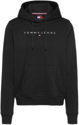 Tommy Hilfiger Tommy Jeans, Normál szabású pulóver hímzett logóval, fekete, M (DW0DW17324-BDS-M)