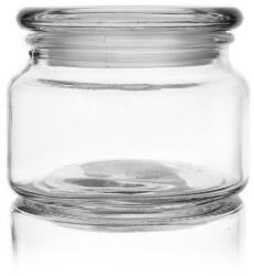 Artemis Üveg tároló fedővel, Artemis, 10x10x7, 5cm, 380ml, átlátszó (VD-126490)