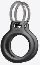Apple Belkin Secure Holder w Keyring - Airtag - 2 Pack - Black (MSC002btBK)