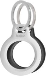 Apple Belkin Secure Holder w Keyring - Airtag - 2 Pack - Black/White (MSC002btH35)