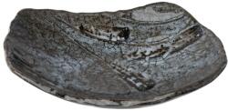 Made in Japan Farfurie pentru cină SHIRANAMI 22 x 18 cm, negru, ceramică, MIJ (MIJC1129)