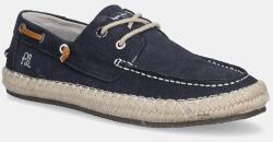 Pepe Jeans espadrilles velúrból TOURIST DECK - sötétkék Férfi 42