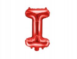 Party Deco Fólia lufi ''I'' betű, 35cm, piros