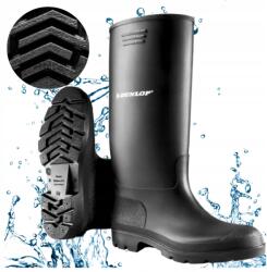Specto Férfi gumicsizma fekete Magasszárú munkavédelmi gumicsizma Dunlop Vízálló Könnyű 45 (Kalosze robocze gumowce męskie czarne BHP)