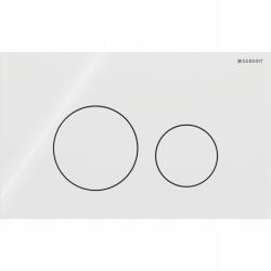 Geberit Sigma40 Geberit indítógomb, elülső, fehér üveg, kerek (115.628.SI.1)