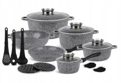 Edenberg Márvány Edények Edénykészlet 17 db-os Edenberg 8148 edények (EB-8148)