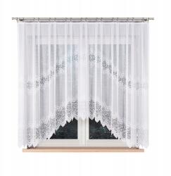 Markizeta Klasszikus jacquard függöny Violetta íves 300 cm x 160 (001539/FBL/001/300160/1)