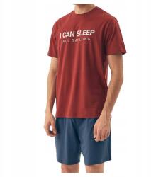 Henderson férfi pamut rövid ujjú pizsama Sleeper 42614 piros XL (5903972509364)