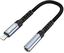 BWOO Adaptor audio Lightning tata - JACK 3.5 mm mama 10cm negru BWOO BO-BZ48 (BO-BZ48) - pretexpert