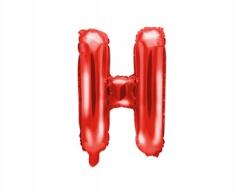 Party Deco Fólia lufi "h" betű, 35cm, piros