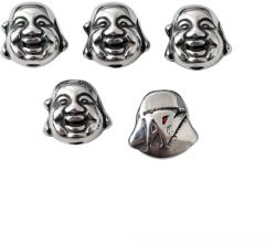  Charm Buddah 9x9x6 mm Otel Inoxidabil 316L (Inox) Pentru Bratari Handmade - 1 Buc