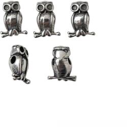 Charm Bufnita 14x10x6 mm Otel Inoxidabil 316L (Inox) Pentru Creatie Bijuterii - 1 Buc