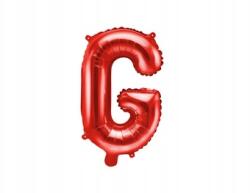 Party Deco Fólia lufi ''g'' betű, 35cm, piros