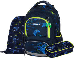 KARTON P+P OXY Next iskolatáska szett, hátizsák tolltartóval és tornazsákkal, Gamer, sötétkék (KPP-6-75526) - officetrade