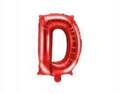 Party Deco Fólia lufi ''D'' betű, 35cm, piros