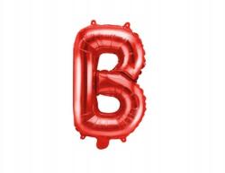 Party Deco Fólia lufi ''b'' betű, 35cm, piros