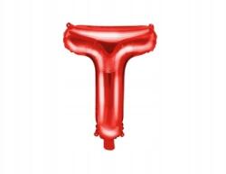 Party Deco Fólia lufi ''t'' betű, 35cm, piros