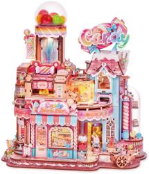 Tonecheer Puzzle 3D, Minicasuta DIY Candy Workshop, Tonecheer, 643 piese