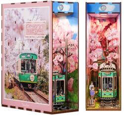 Tonecheer Puzzle 3D, Cotor de carte Sakura's Travel, lemn, Tonecheer, 130 piese