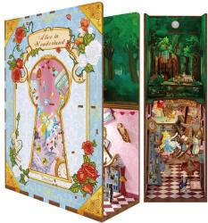 Tonecheer Puzzle 3D, Cotor de carte Alice in Wonderland, lemn, Tonecheer, 184 piese