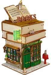 Tonecheer Puzzle 3D, Minicasuta DIY Time Bookstore, Tonecheer, 157 piese
