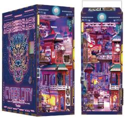 Tonecheer Puzzle 3D, Cotor de carte Cyber City, lemn, Tonecheer, 284 piese