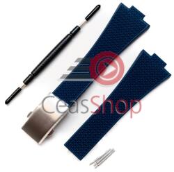  Curea silicon navy cu catarama din trei parti pentru Tissot PRX de 35/40mm diametru
