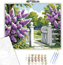  Virágzó orgonabokrok - számfestő készlet