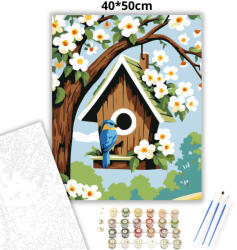  Tavaszi madárlak - számfestő készlet