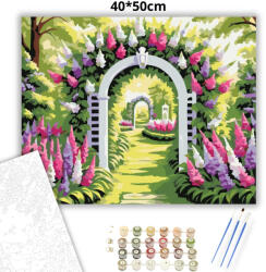  Napsütötte kerti boltív - számfestő készlet