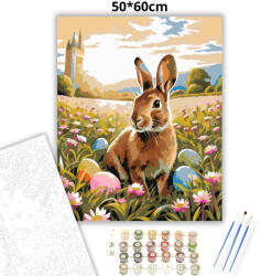  Tavaszi vadnyuszi - számfestő készlet - 50×60 cm (Keret nélkül)