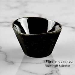 Ritzenhoff & Breker Порцеланова купа за ядки Flirt, елипса, черна 11, 5 х 10, 5 см. Ritzenhoff & Breker