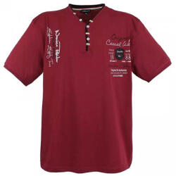 LAVECCHIA tricou bărbătesc 2042 oversize Claret 3XL