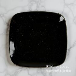 Ritzenhoff & Breker Порцеланова чиния Flirt, плитка, черна 22 х 22 см. Ritzenhoff & Breker
